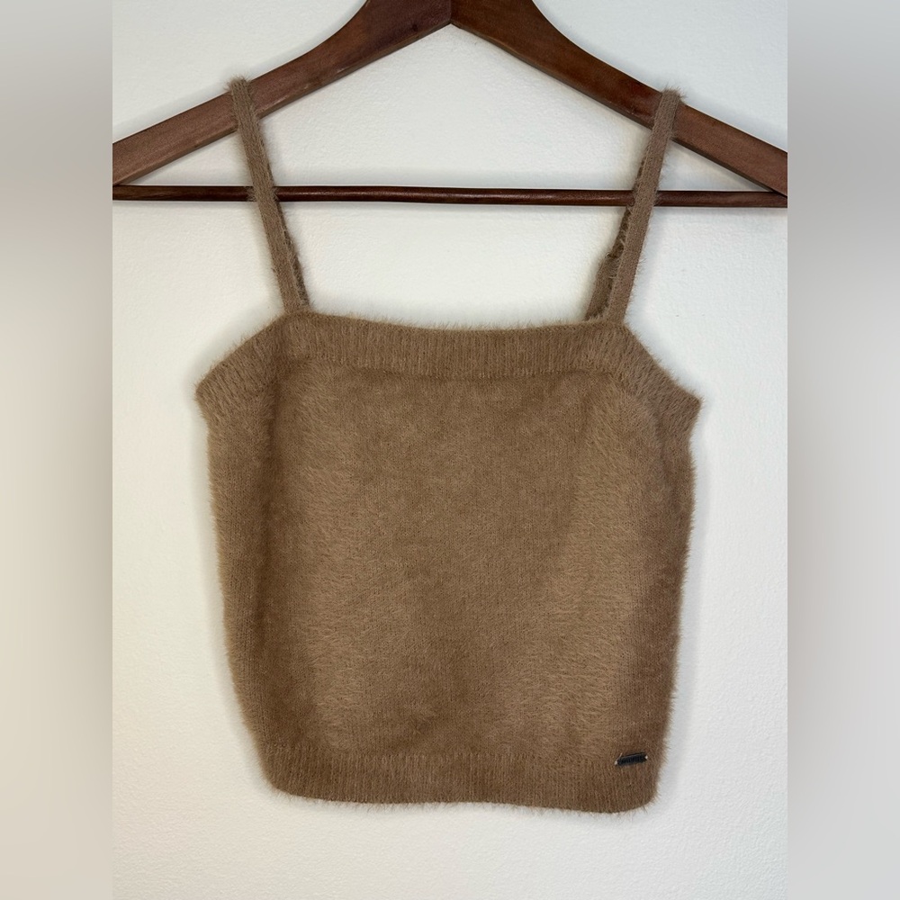 Hollister Fuzzy Tan Camisole